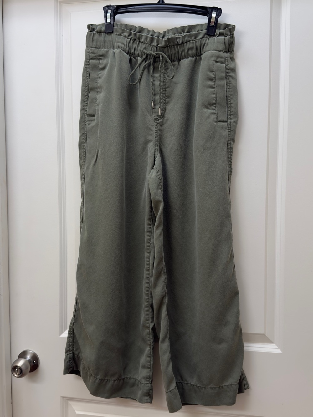LOFT Olive Green Casual Wide Leg Pants